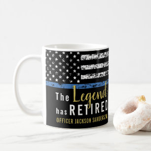 Mug Drapeau américain de la Ligne Bleue Mince