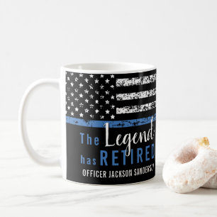 Mug Drapeau américain de la Ligne Bleue Mince