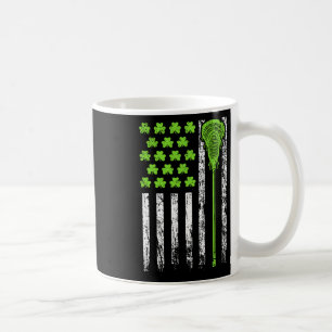 Mug Drapeau américain de lacrosse drôle St Patrick Day