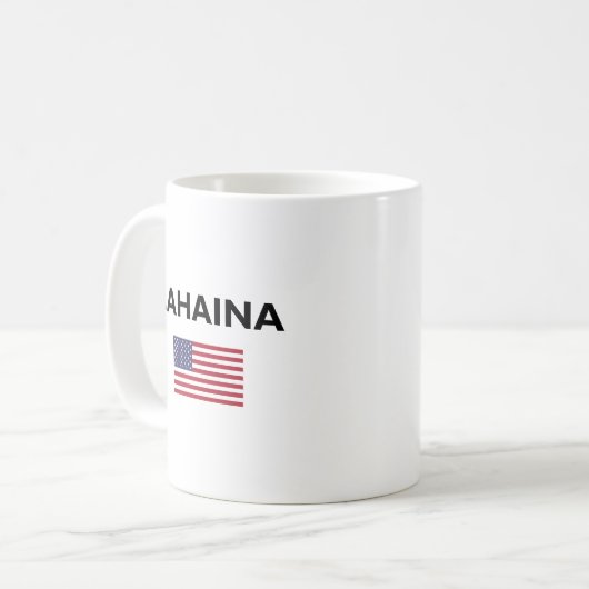 Mug Drapeau américain de Lahaina couleur claire (Devant gauche)
