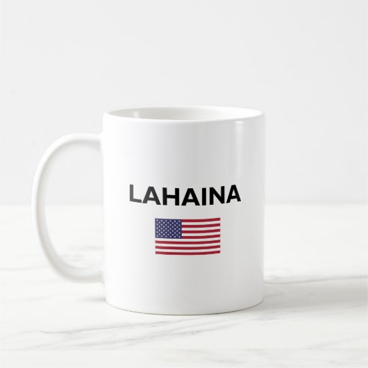 Mug Drapeau américain de Lahaina couleur claire (Gauche)