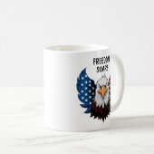 Mug Drapeau américain de l'aigle (Devant droit)