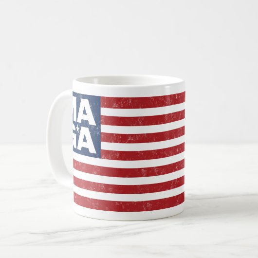 Mug Drapeau américain de MAGA (Devant gauche)