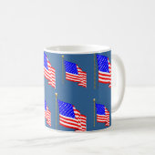 Mug Drapeau américain de ondulation (Devant droit)