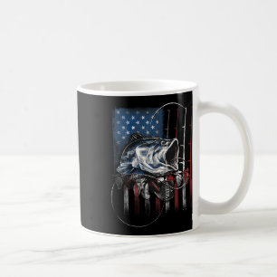 Mug Drapeau américain de pêche vintage Usa B cadeau de