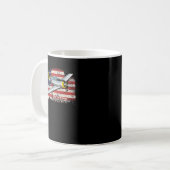 Mug Drapeau américain de phacochère A-10 patriotique (Devant gauche)