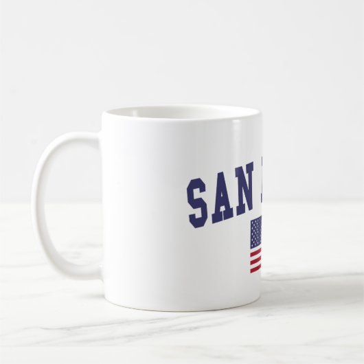 Mug Drapeau américain de San Ramon (Gauche)