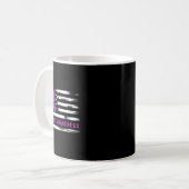 Mug Drapeau américain de sensibilisation à l'épilepsie (Devant gauche)