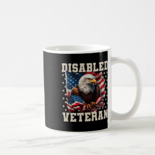 Mug Drapeau américain de vétéran handicapé Soldat mili