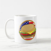 Mug Drapeau américain d'hamburger (Gauche)