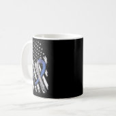 Mug Drapeau américain Diabète Type 1 Sensibilisation S (Devant gauche)