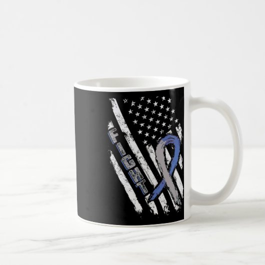 Mug Drapeau américain Diabète Type 1 Sensibilisation S (Droite)