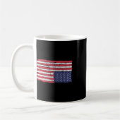 Mug Drapeau Américain Distress Vers Le Bas États-Unis (Gauche)
