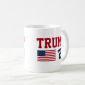 Mug Drapeau américain Donald Trump 2024 (Devant droit)