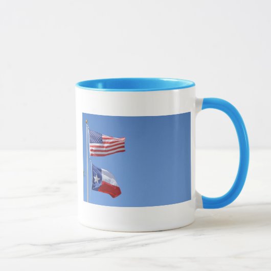 Mug Drapeau Américain Drapeaux Texas Étoiles Rayures (Droite)