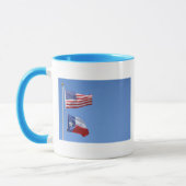 Mug Drapeau Américain Drapeaux Texas Étoiles Rayures (Gauche)
