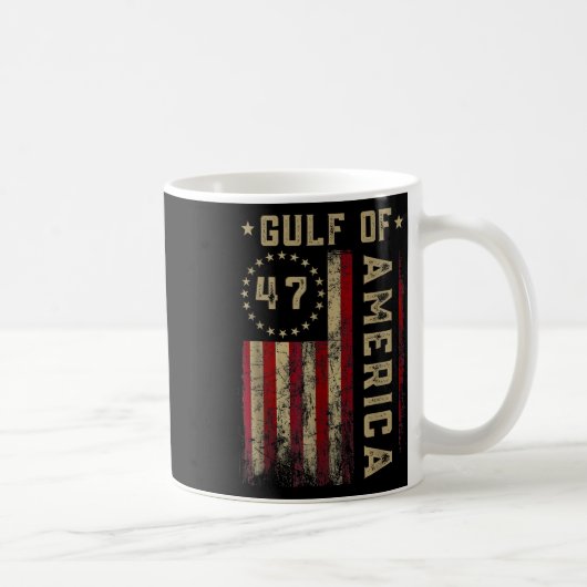 Mug Drapeau Américain Drôle Du Golfe Des États-Unis (Droite)