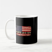 Mug Drapeau américain du cardinal Robert Prevost Pope  (Gauche)