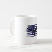Mug Drapeau américain du maillot de football américain (Devant gauche)
