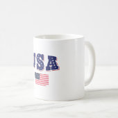 Mug Drapeau américain du maillot de football américain (Devant droit)