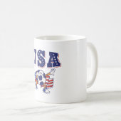 Mug Drapeau américain du maillot de football américain (Devant droit)
