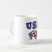 Mug Drapeau américain du maillot de football américain (Devant gauche)