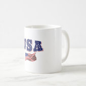 Mug Drapeau américain du maillot de football américain (Devant droit)