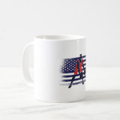 Mug Drapeau américain du vanneur de basket-ball Jersey (Devant gauche)