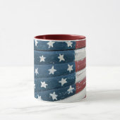 Mug Drapeau américain en bois (Centre)