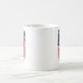 Mug Drapeau américain et cadeau d’aigle - Père patriot (Centre)