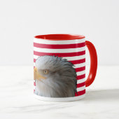 Mug Drapeau américain et cochon d'aigle (Devant droit)