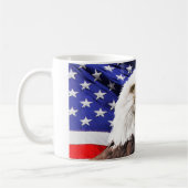 Mug Drapeau américain et cochon d'aigle (Gauche)