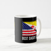 Mug Drapeau américain et drapeau de Brunei Meilleure f (Devant droit)