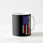 Mug Drapeau américain et drapeau de la Colombie Meille (Devant droit)