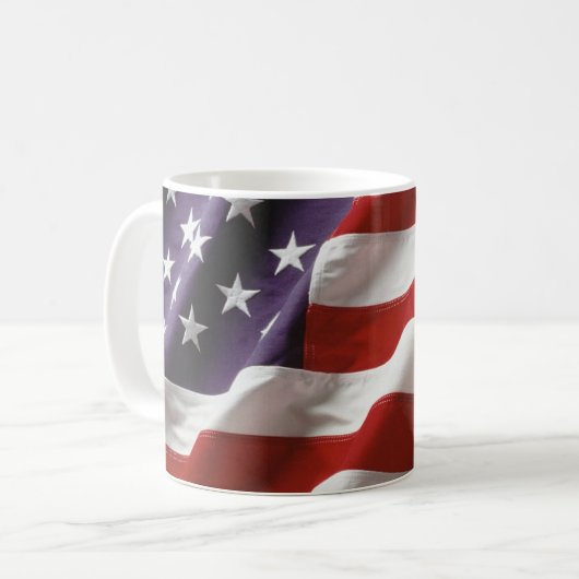 Mug Drapeau américain - Étoiles et rayures (Devant gauche)