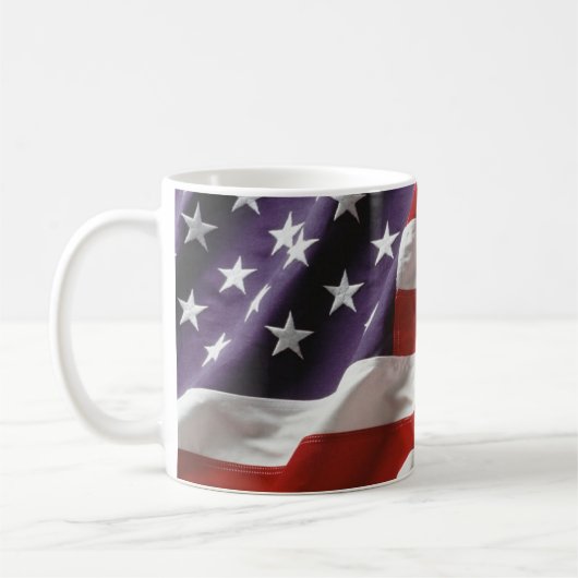 Mug Drapeau américain - Étoiles et rayures (Gauche)
