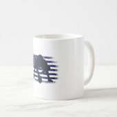 Mug Drapeau américain Fan Jersey Shirt USA (Devant droit)