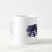 Mug Drapeau américain Fan Jersey Shirt USA (Devant gauche)