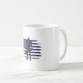 Mug Drapeau américain Fan Jersey Shirt USA (Devant droit)