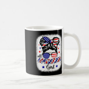 Mug Drapeau américain fille Usa 4 Juillet Femme Pat po