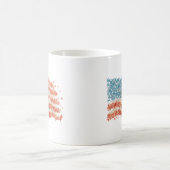 Mug Drapeau américain floral drapeau USA (Centre)