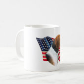 Mug Drapeau américain Foxhound (Devant gauche)