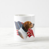 Mug Drapeau américain Foxhound (Centre)
