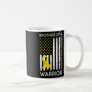 Mug Drapeau Américain Frère D'Un Guerrier Cancer De L'