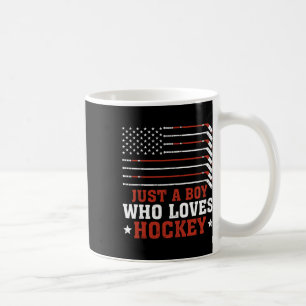 Mug Drapeau Américain Garçons Amateurs De Hockey Enfan