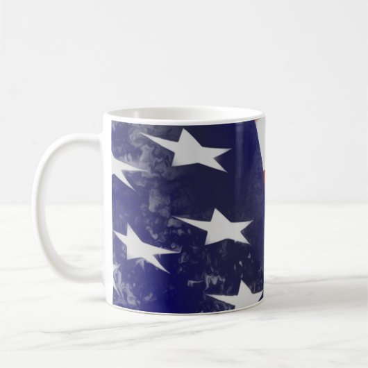 Mug Drapeau américain Grunge (Gauche)