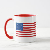 Mug Drapeau américain historique colonial Betsy Ross (Gauche)
