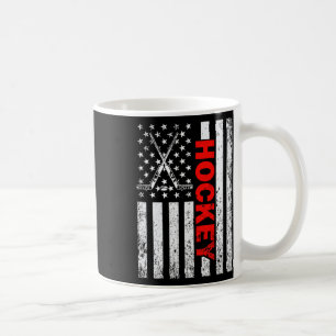Mug Drapeau Américain Hockey Usa Patriotique Pour Femm
