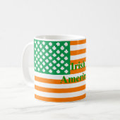 Mug Drapeau américain irlandais (Devant gauche)
