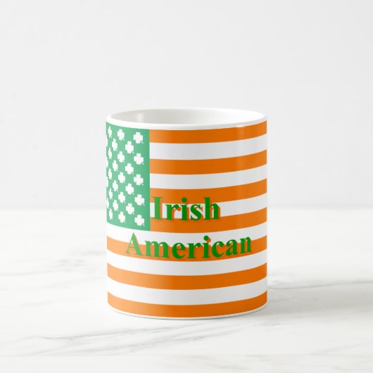 Mug Drapeau américain irlandais (Centre)